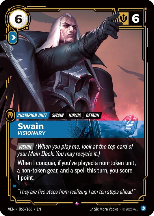 Image for Swain - Visionary (065/166) (Vendetta) (VEN) - Riftbound: League of Legends Trading Card Game