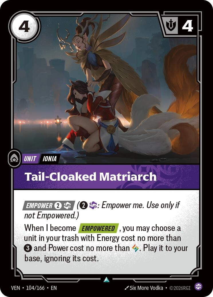 Image for Tail-Cloaked Matriarch (104/166) (Vendetta) (VEN) - Riftbound: League of Legends Trading Card Game