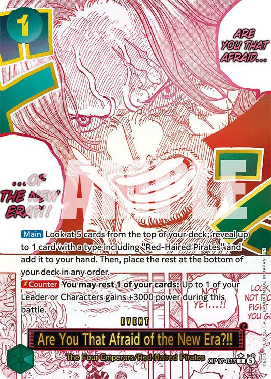Are You That Afraid of the New Era?! (Alternate Art) (OP17-037) (The World's Strongest Warriors) (OP17)