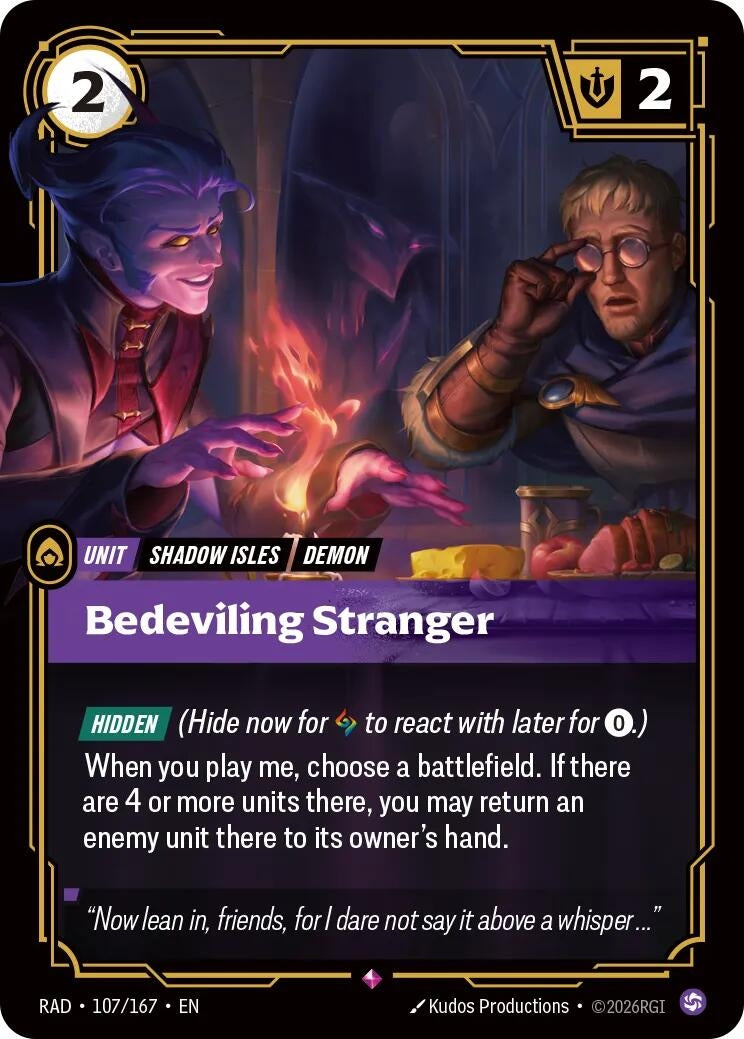 Image for Bedeviling Stranger (107/167) (Radiance) (RAD) - Riftbound: League of Legends Trading Card Game