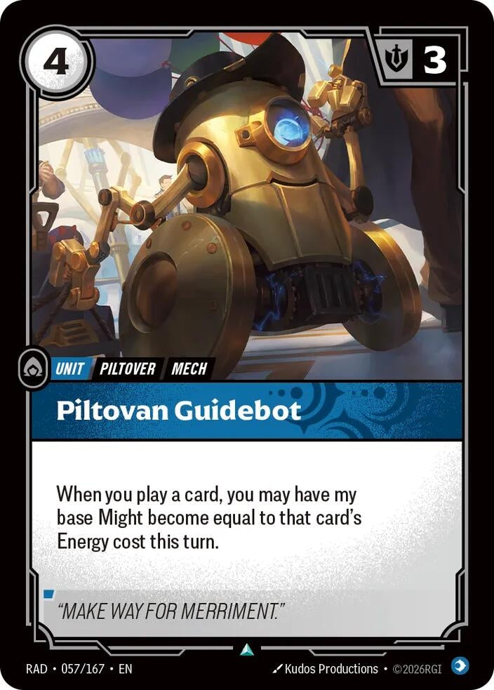 Image for Piltovan Guidebot (057/167) (Radiance) (RAD) - Riftbound: League of Legends Trading Card Game