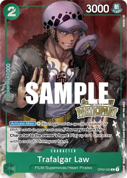 Trafalgar Law (Offline Regional 2023) (OP02-035) [One Piece Promotion Cards]