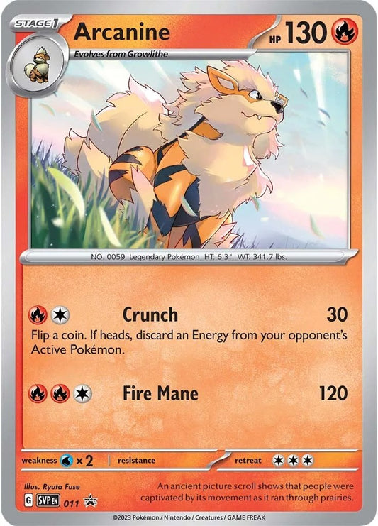 Arcanine - 011 (011) [SV: Scarlet & Violet Promo Cards]