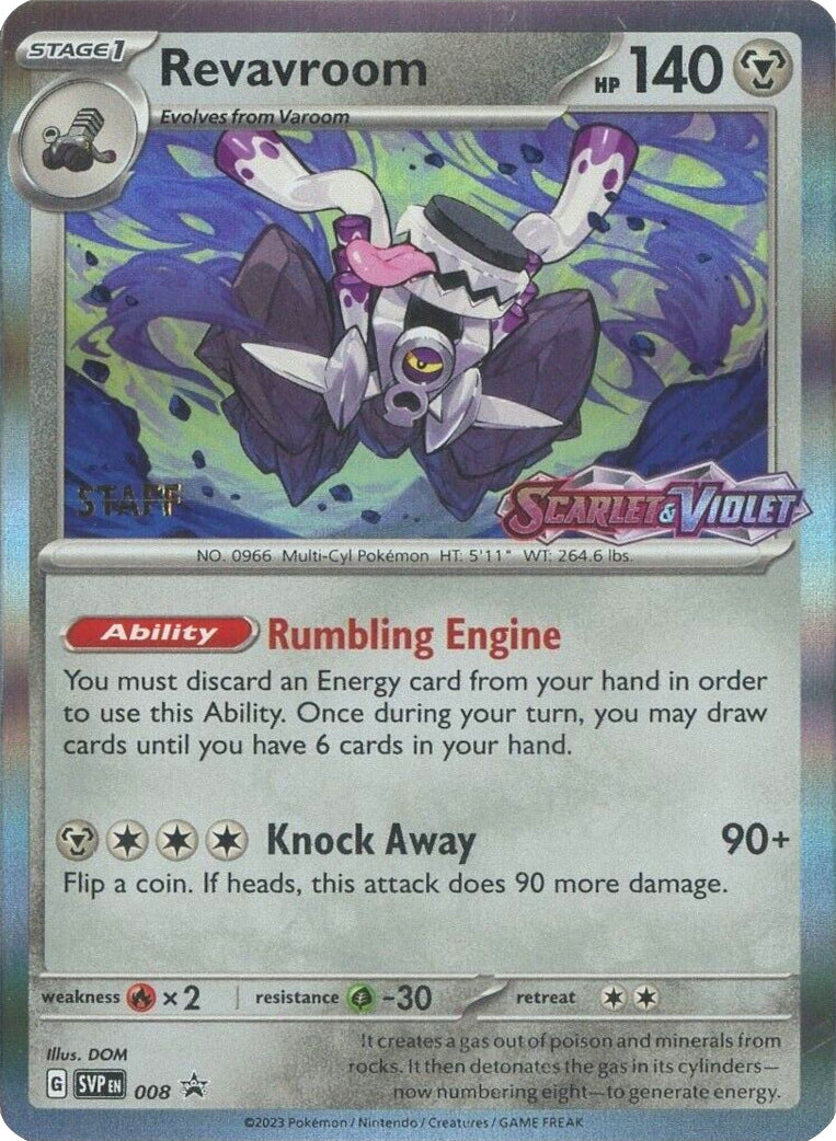 Revavroom - 008 (Prerelease) (008) [SV: Scarlet & Violet Promo Cards]