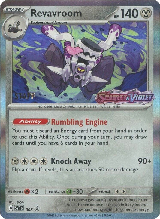 Revavroom - 008 (Prerelease) (008) [SV: Scarlet & Violet Promo Cards]