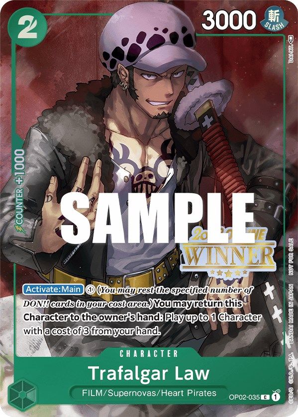 Trafalgar Law (Online Regional 2023) (OP02-035) [One Piece Promotion Cards]