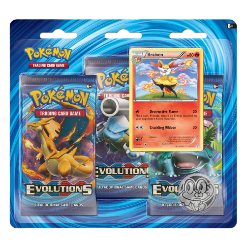 XY: Evolutions - 3-Pack Blister (Braixen)