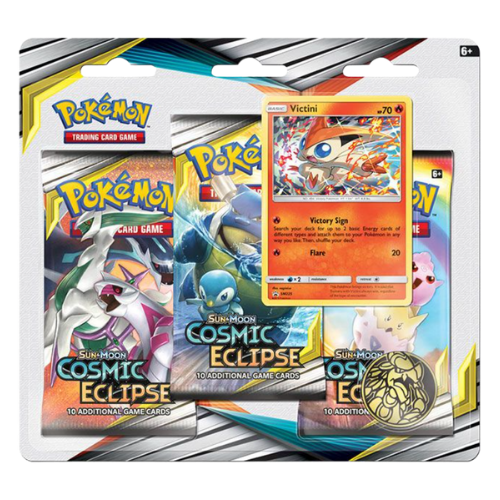 Sun & Moon: Cosmic Eclipse - 3-Pack Blister (Victini)