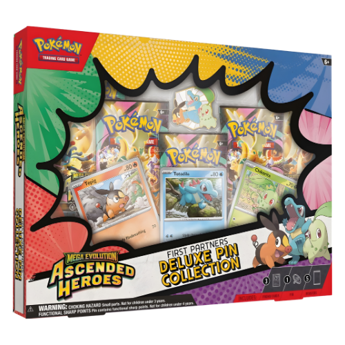 Mega Evolution: Ascended Heroes - First Partners Deluxe Pin Collection