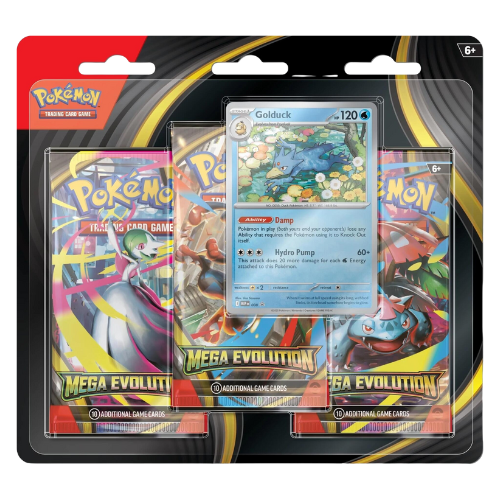 Mega Evolution 3 Pack Blister [Golduck]