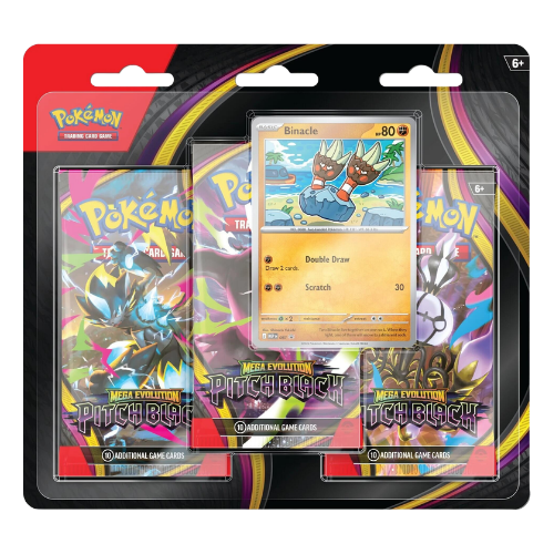 Mega Evolution: Pitch Black - 3-Pack Blister [Binacle]
