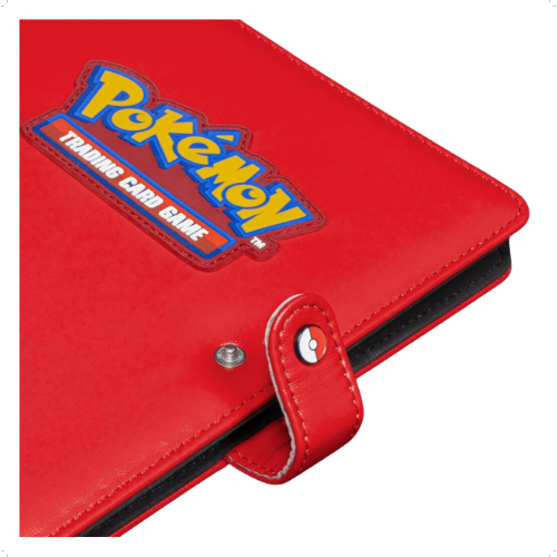Ultra Pro Pokemon Premium Red Snap 4 Pocket Binder