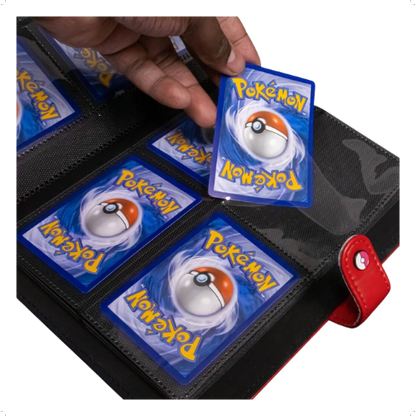 Ultra Pro Pokemon Premium Red Snap 4 Pocket Binder