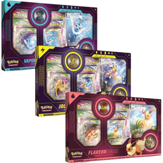 Eeveelution Premium Collection Set (Vaporeon, Jolteon & Flareon VMAX)