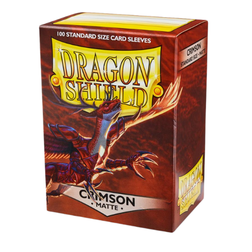 Dragon Shield Box 100 Sleeves - Crimson Matte