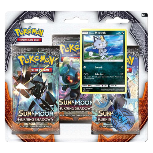 Sun & Moon: Burning Shadows - 3-Pack Blister (Alolan Meowth)