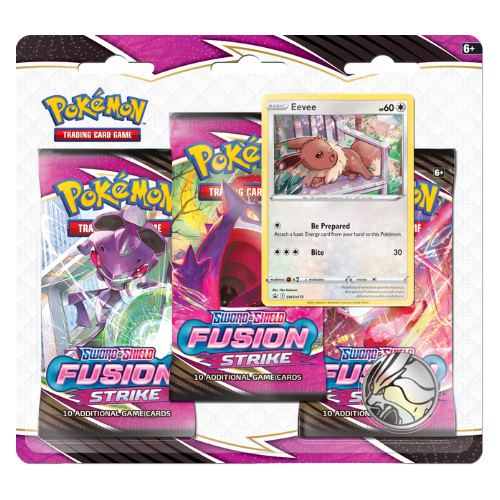 Sword & Shield: Fusion Strike - 3-Pack Blister (Eevee)