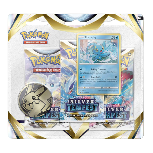 Sword & Shield: Silver Tempest - 3-Pack Blisters (Manaphy)