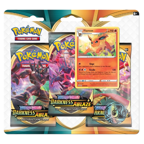 Sword & Shield: Darkness Ablaze - 3-Pack Blister (Flareon)