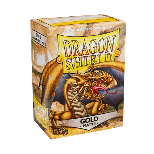 Dragon Shield Box 100 Sleeves - Gold Matte