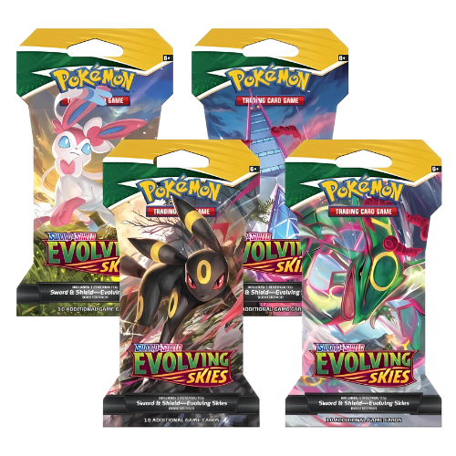 Evolving Skies Sleeved Booster Pack Art Set