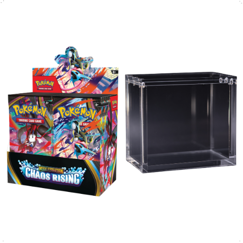 Mega Evolution: Chaos Rising - Booster Box & Acrylic Bundle
