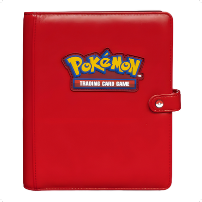 Ultra Pro Pokemon Premium Red Snap 4 Pocket Binder
