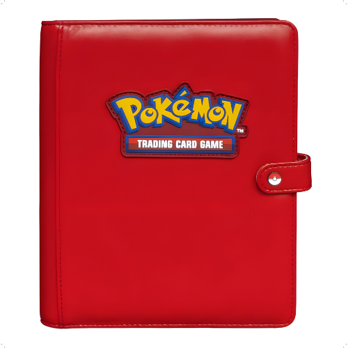 Ultra Pro Pokemon Premium Red Snap 4 Pocket Binder