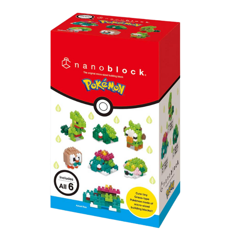 Nanoblock Mini Pokemon Box - Grass Type