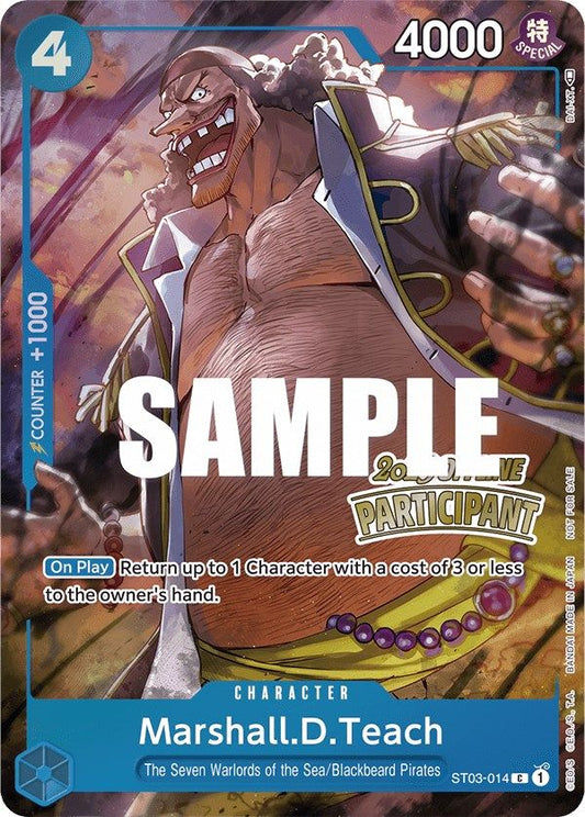 Marshall.D.Teach (Offline Regional 2023) (ST03-014) [One Piece Promotion Cards]