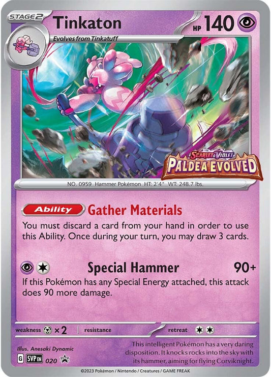 Tinkaton - 020 (Prerelease) (020) [SV: Scarlet & Violet Promo Cards]