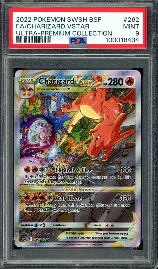 PSA 9 Charizard VSTAR (SWSH262) [Black Star Promo]