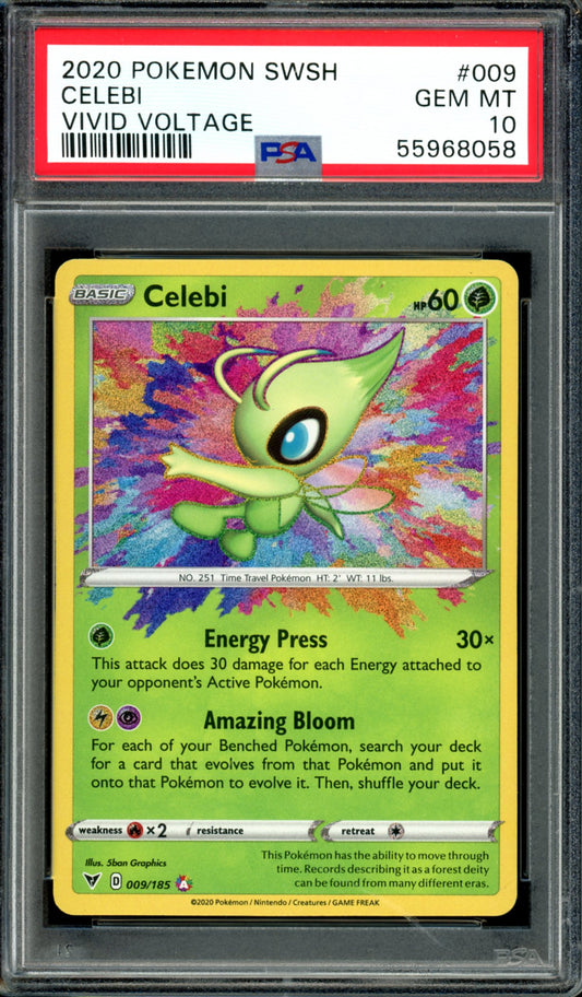 PSA 10 Celebi (009/185) [Vivid Voltage]