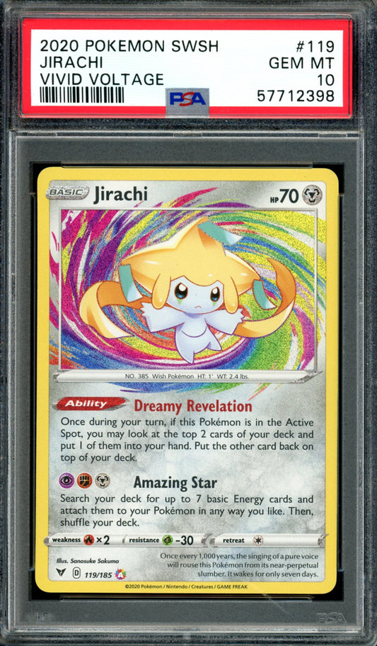 PSA 10 Jirachi (119/185) [Vivid Voltage]