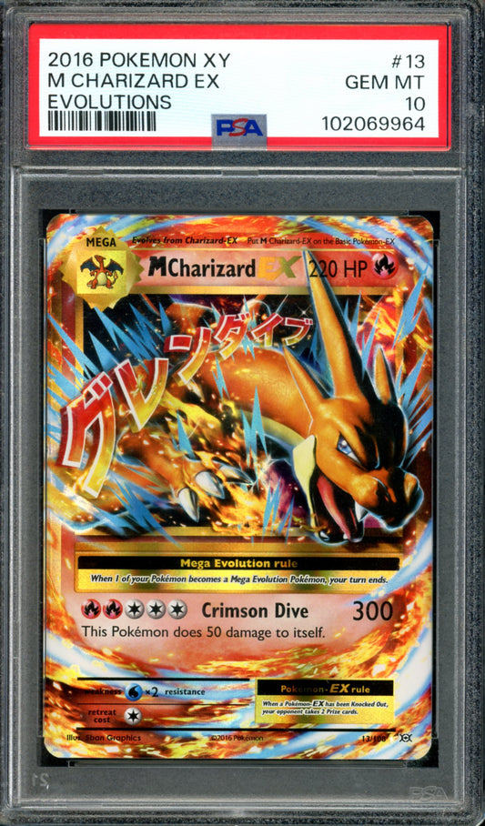 PSA 10 M Charizard EX (13/108) [Evolutions]