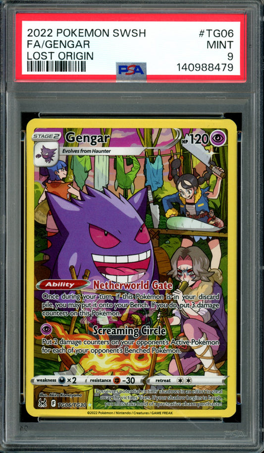 PSA 9 Gengar (TG06/TG30) [Lost Origin]