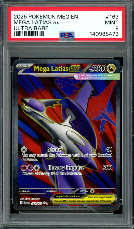 PSA 9 Mega Latias EX (163/132) [Mega Evolution)