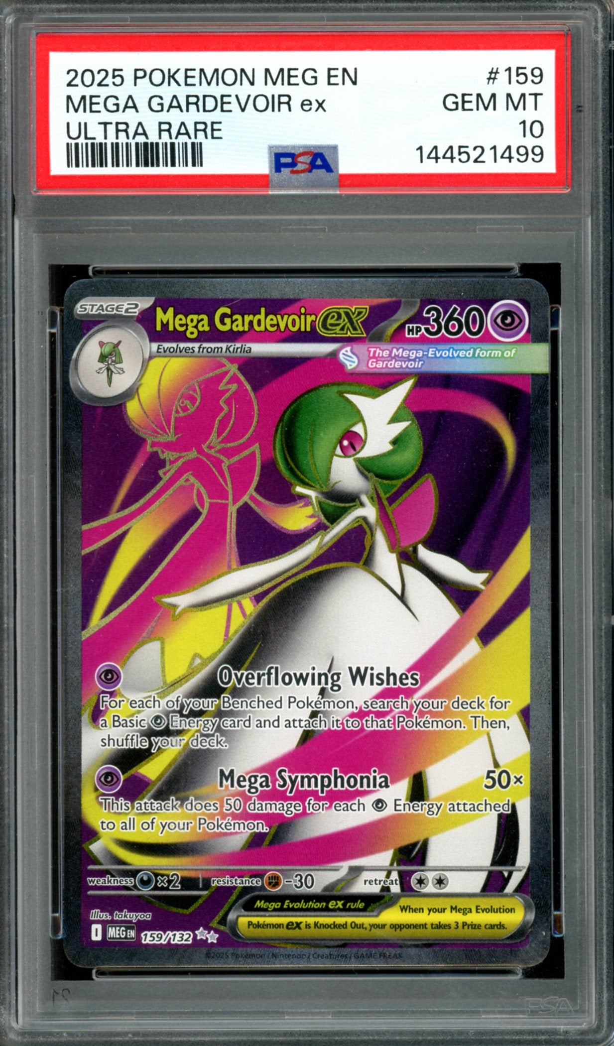 PSA 10 Mega Gardevoir EX (159/132) [Mega Evolution)