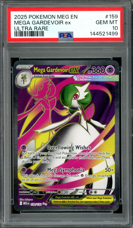 PSA 10 Mega Gardevoir EX (159/132) [Mega Evolution)