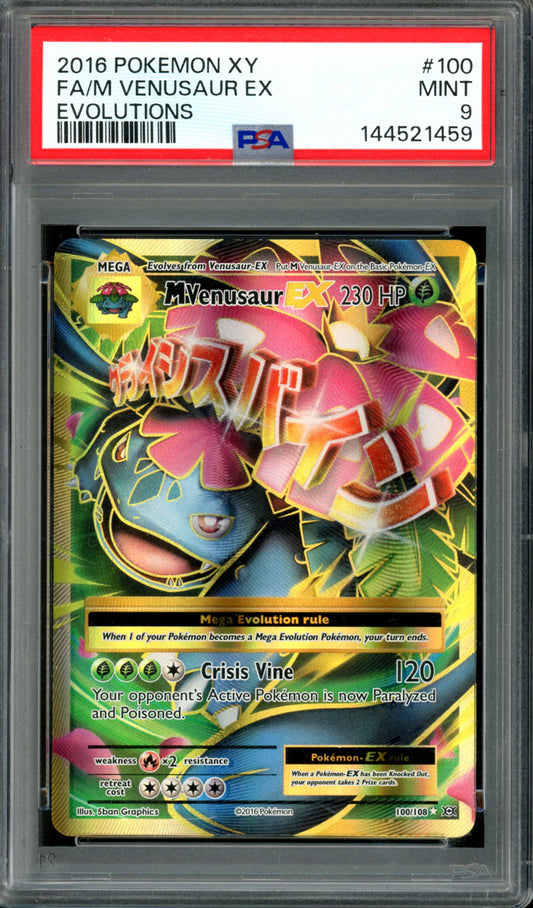 PSA 9 M Venusaur EX (100/108) [Evolutions]