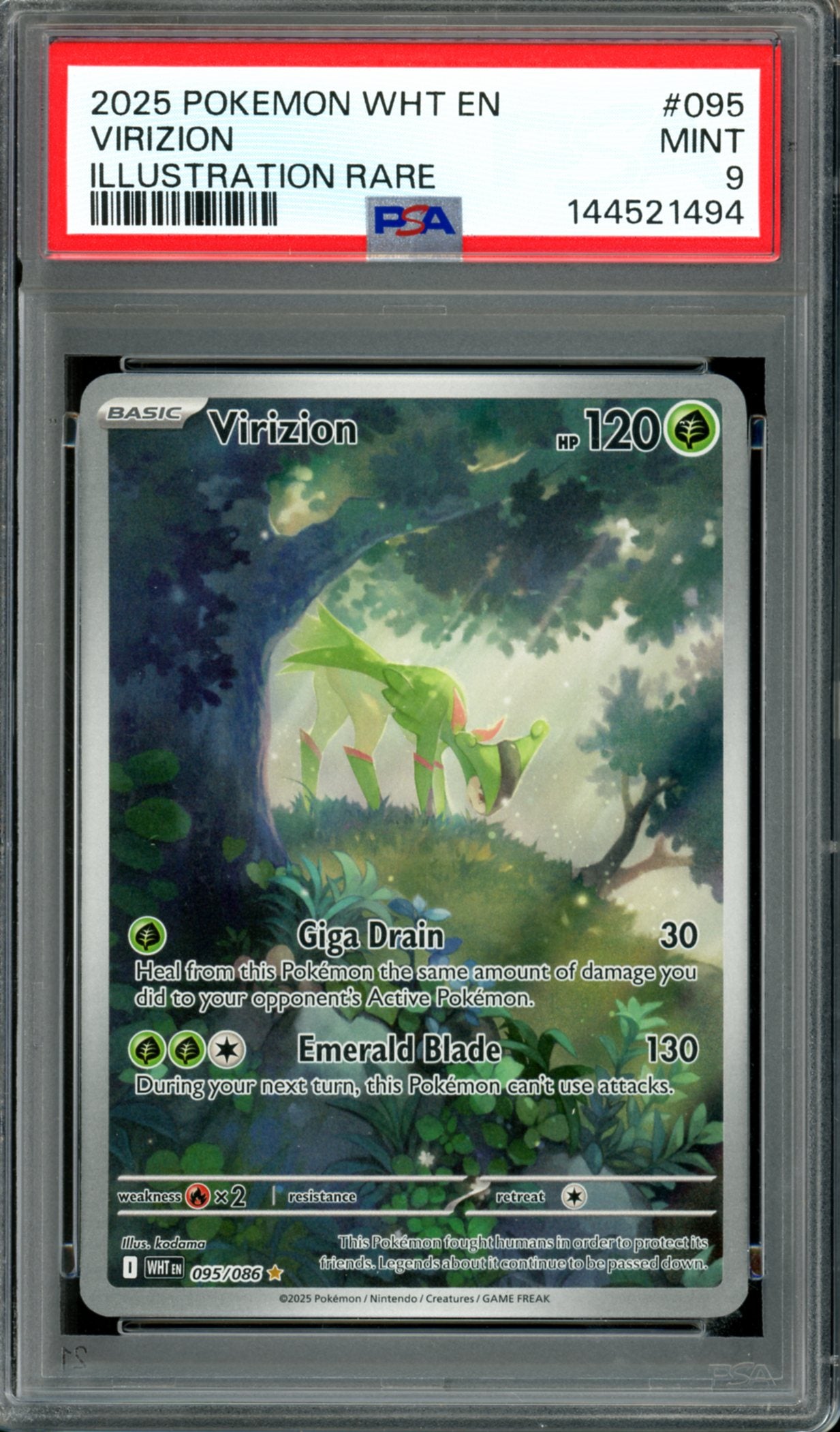 PSA 9 Virizon (095/086) [White Flare]