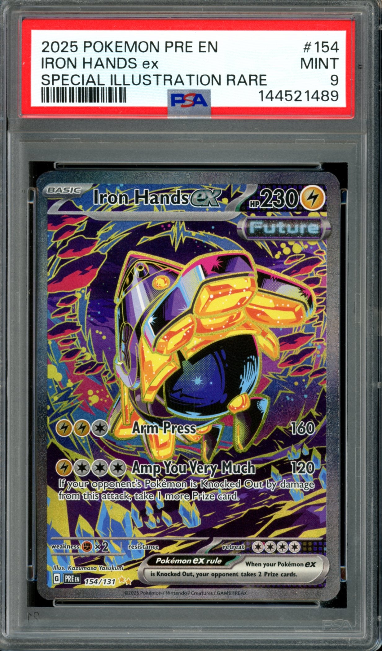PSA 9 Iron Hands EX (154/131) [Prismatic Evolutions]