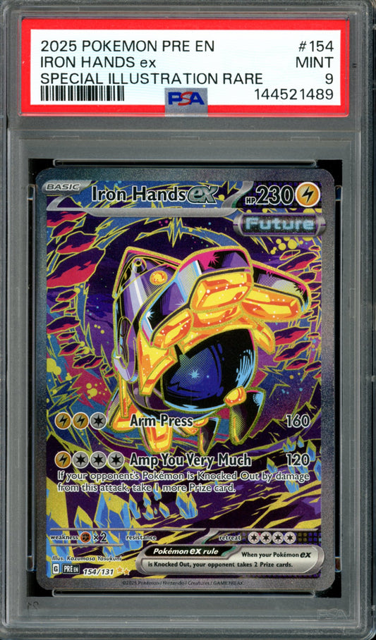 PSA 9 Iron Hands EX (154/131) [Prismatic Evolutions]