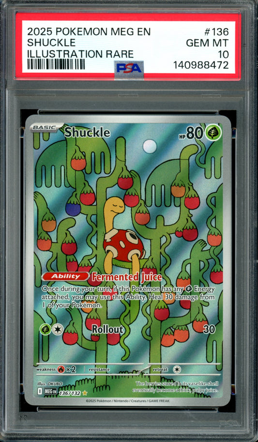 PSA 10 Shuckle (136/132) [Mega Evolution)