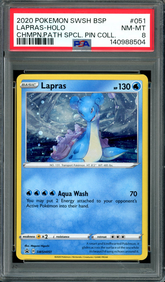 PSA 8 Lapras (SWSH051) [Black Star Promo]