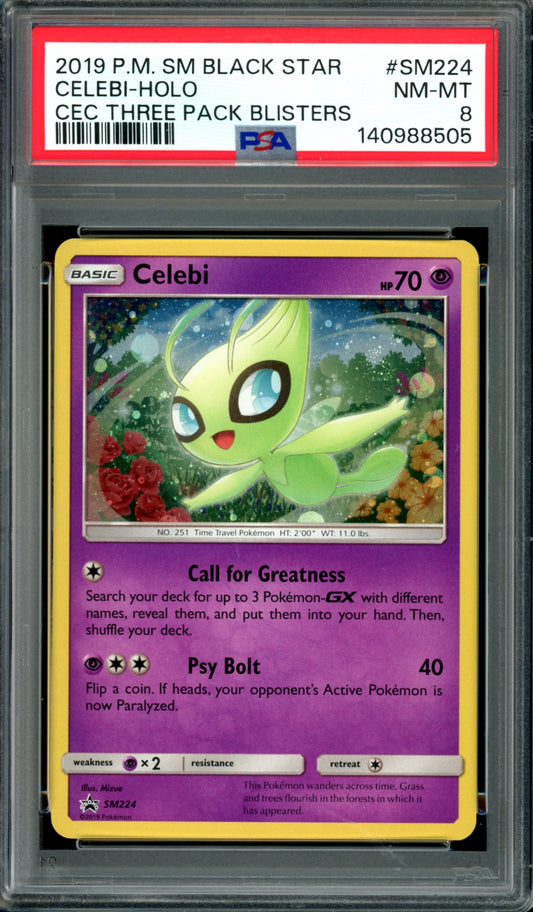 PSA 8 Celebi (SM224) [Black Star Promo]