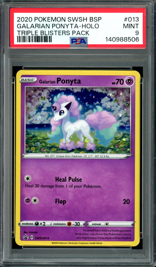 PSA 8 Galarian Ponyta (SWSH013) [Black Star Promo]