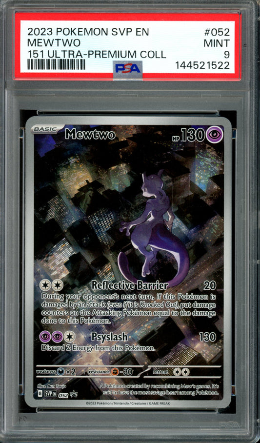 PSA 9 Mewtwo (SVP052) [Black Star Promo]