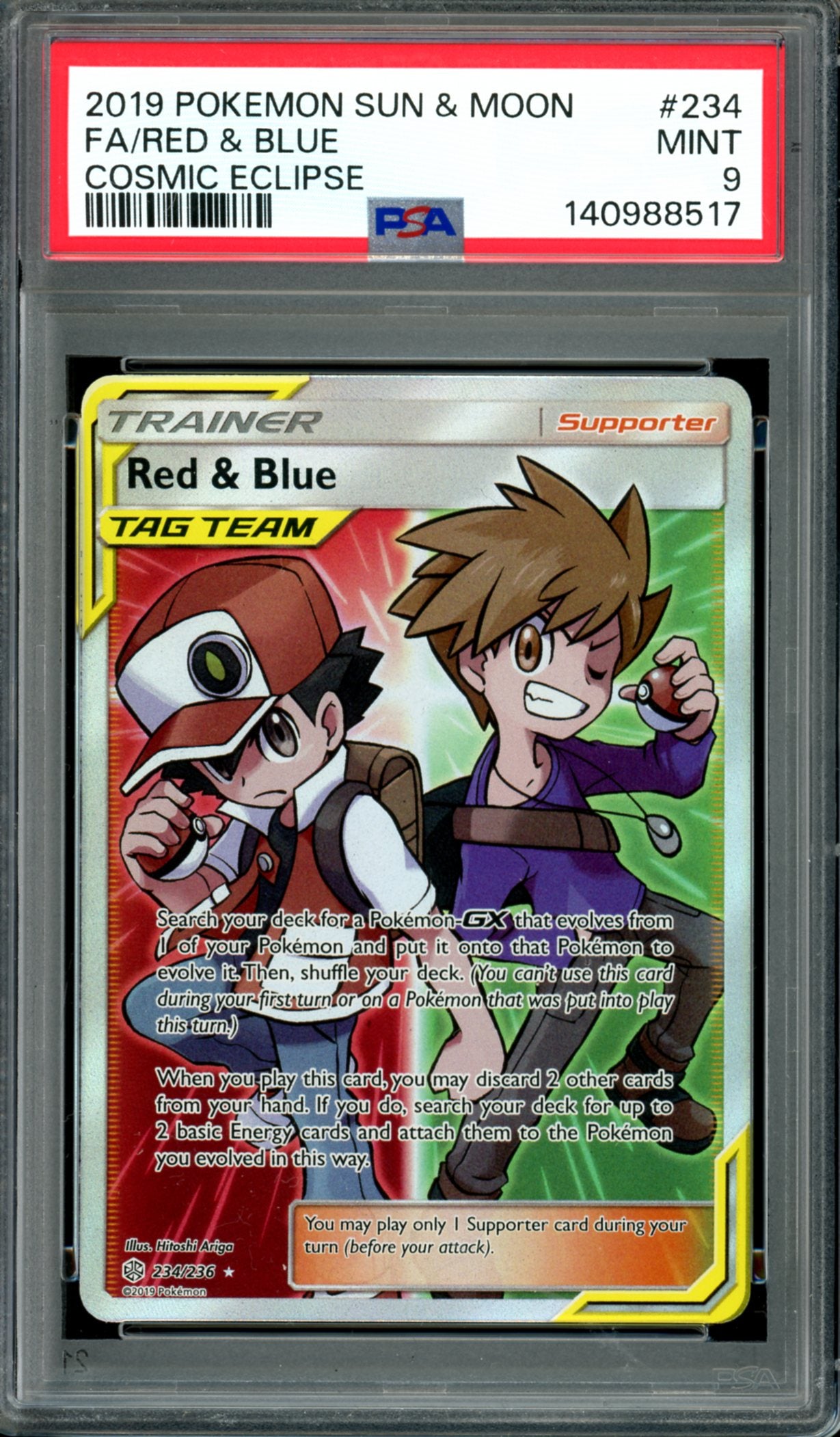 PSA 9 Red & Blue (234/236) [Cosmic Eclipse]