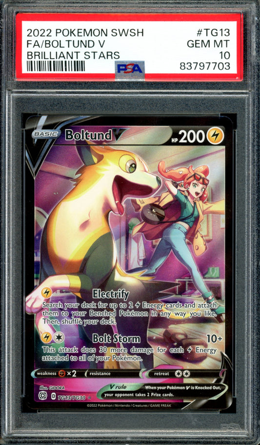 PSA 10 Boltund V (TG13/TG30) [Brilliant Stars]